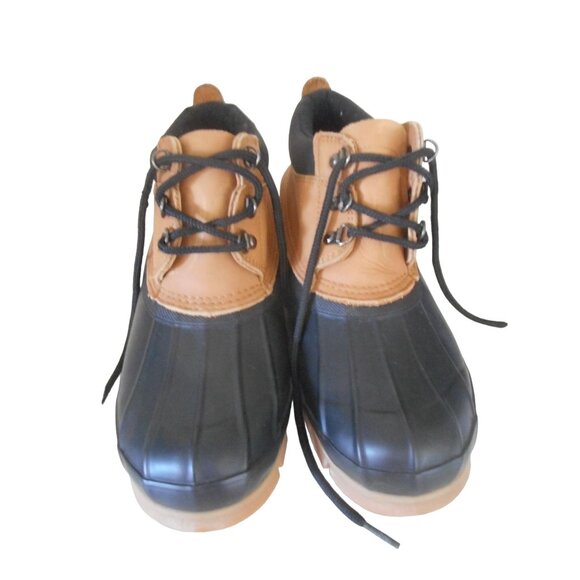 NIB Lands' End Vintage Mens Duck Boot Thinsulate Sz 10M  Dark Brown - Picture 1 of 10
